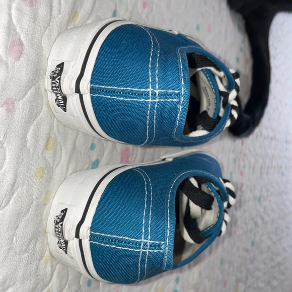 CUSTOM LACED VANS SIZE 5.5 TEAL/BLUE - Picture 10 of 14